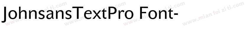 JohnsansTextPro Font字体转换
